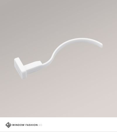 Endkappe Klettband kurz  weiß