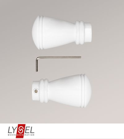 Lysel - 1 Paar Endstücke Konus für Opal-Stangen