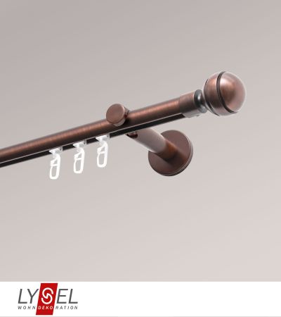 Lysel - SET Opal Innenlauf 160cm Träger offen mit Endstücke Kugel in Bronze