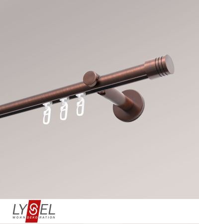 Lysel - SET Opal Innenlauf 160cm Träger offen mit Endstücke Zylinder in Bronze