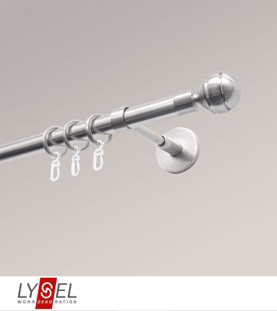 Lysel - SET Opal 160cm Träger geschlossen mit Endstücke Kugel in Edelstahl-Optik
