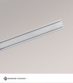 Vorschau Vorhangschiene mit 2 Innenläufen in Weiß #1W grau