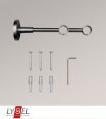 Vorschau Lysel - Doppelträger geschlossen für Opal-Stangen #1W titan