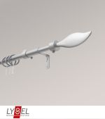 Vorschau Lysel - SET Flammendesign Stange Ø 13/16mm #1W silber