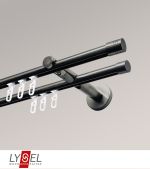 Vorschau Lysel - SET Opal Innenlauf 160cm 2 Lauf Doppel-Kombiträger offen mit Endstücke Zylinder in Weiß #1W titan