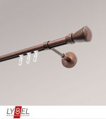 Vorschau Lysel - SET Opal Innenlauf 160cm Träger geschlossen mit Endstücke Konus in Weiß #1W bronze