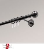 Vorschau Lysel - SET Opal 160cm Träger geschlossen mit Endstücke Kugel in Edelstahl-Optik #1W titan