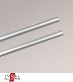 Vorschau Lysel - Schiebegardine Klemmleisten Set für oben und unten #1W silber