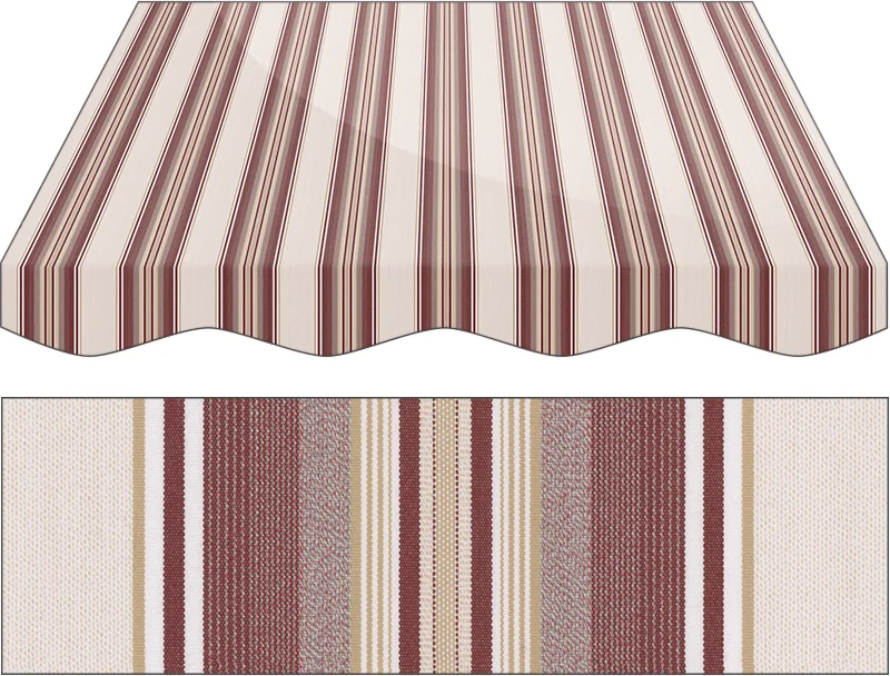 Markise Maßanfertigung Markise Irisun Fantasie Marroni G269