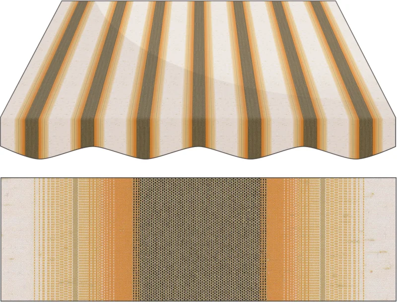 Markise Maßanfertigung Markise Irisun Fantasie Marroni R254