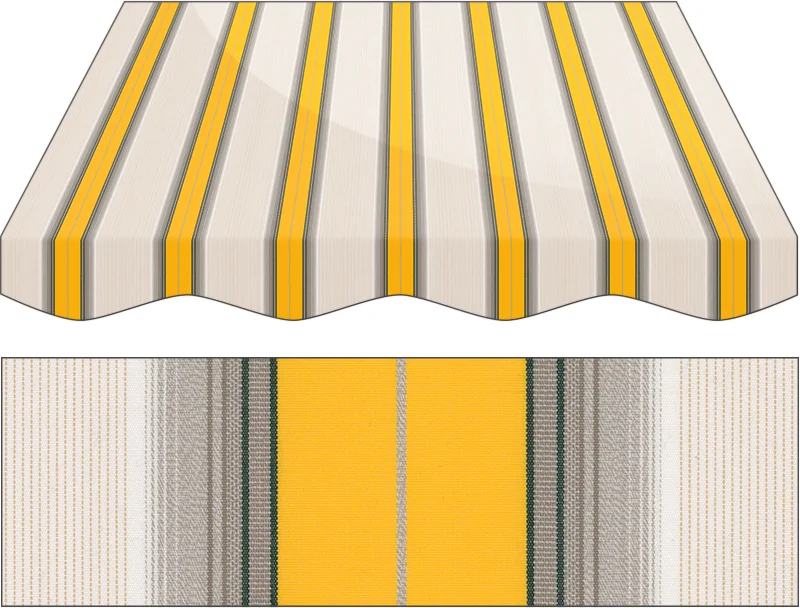 Markise Maßanfertigung Markise Irisun Fantasie Gialli R255