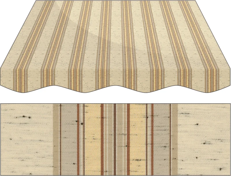 Markise Maßanfertigung Markise Irisun Fantasie Marroni R264