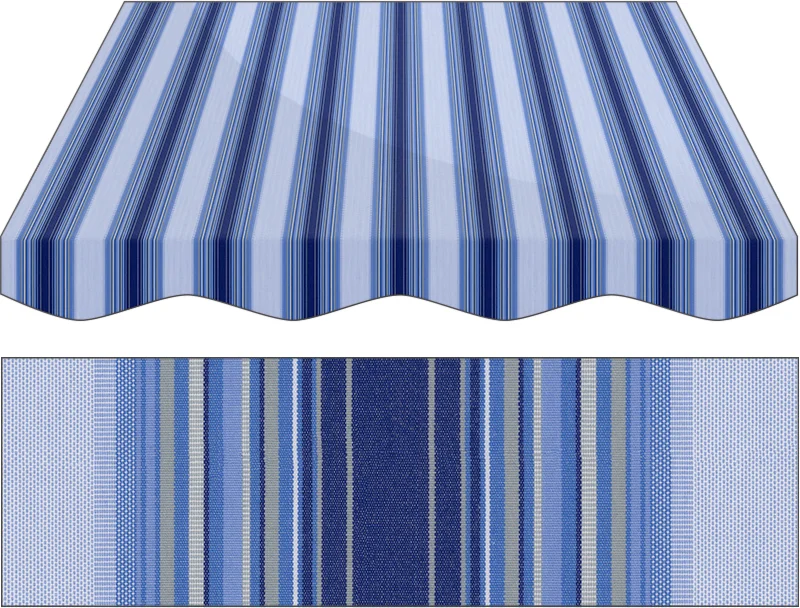 Markise Maßanfertigung Markise Irisun Fantasie Blu R498