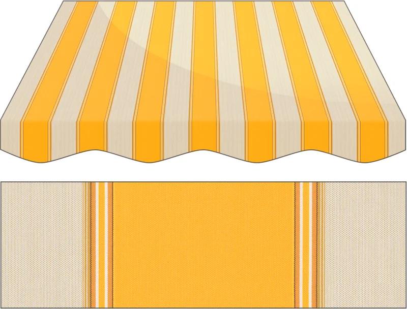 Markise Maßanfertigung Markise Irisun Fantasie Gialli R534