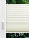LYSEL HOME Plissee 140A Oliv Krepp Pearl Fensteransicht