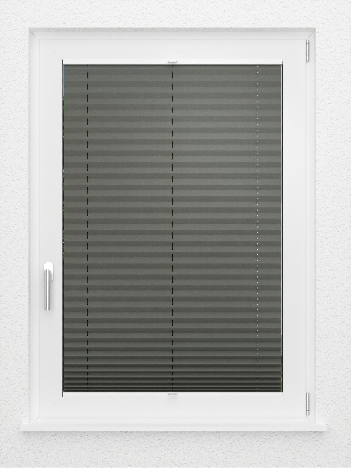 Detailansicht LYSEL HOME Plissee 208A Oliv Krepp