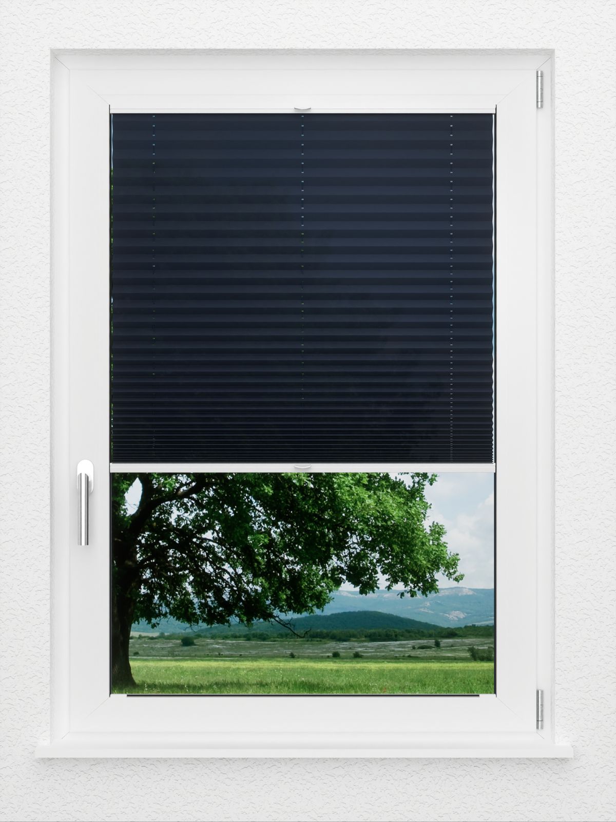 Detailansicht LYSEL HOME Plissee 237A Oliv Krepp