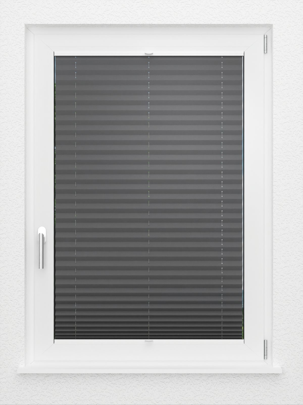 Detailansicht LYSEL HOME Plissee 233A Oliv Krepp