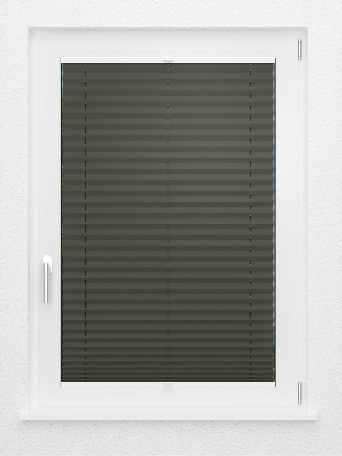 Detailansicht LYSEL HOME Plissee 202A Oliv Krepp BO