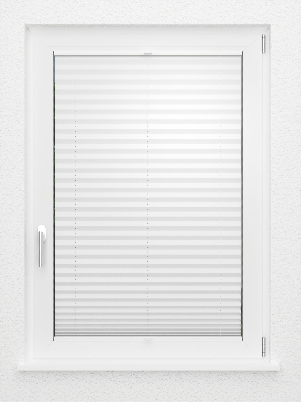 Detailansicht LYSEL HOME Plissee 209A Oliv Krepp Pearl