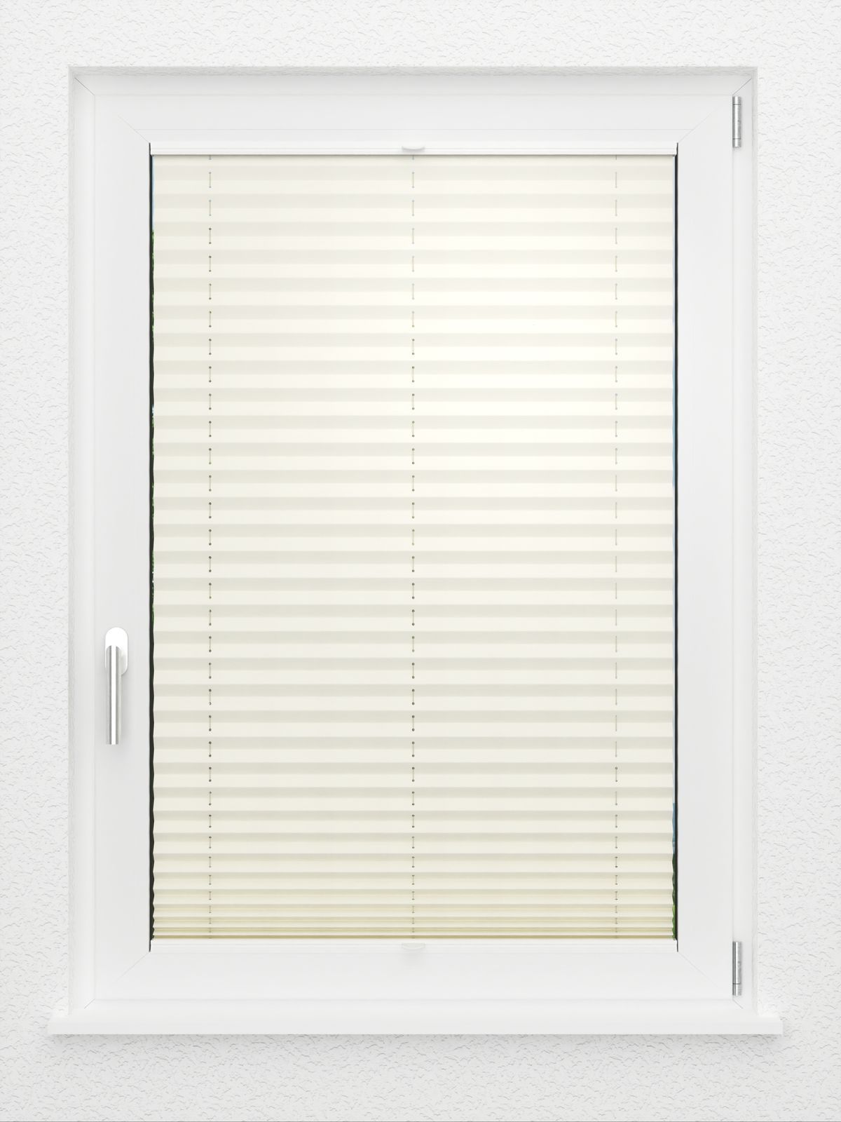 Detailansicht LYSEL HOME Plissee 101A Oliv Krepp Pearl