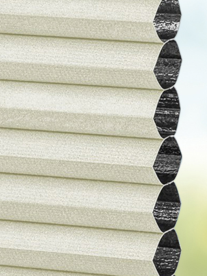 Stoff Plissee Ma&szlig;anfertigung DUETTE® Bergamo Dark 3774