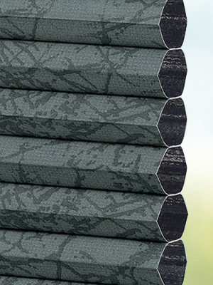 Stoff Plissee Ma&szlig;anfertigung DUETTE® Robbio Dark 3891