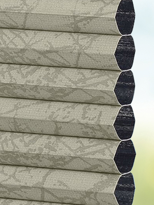 Stoff Plissee Ma&szlig;anfertigung DUETTE® Robbio Dark 3892