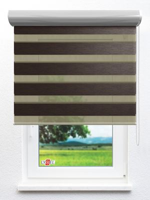 Stoff Rollo Ma&szlig;anfertigung Simply Doppelrollo Bergen 30200