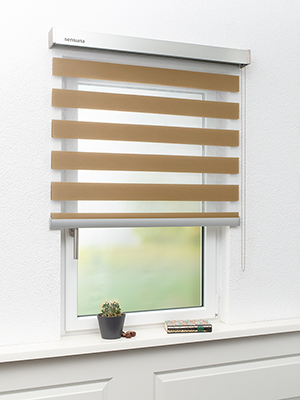 Stoff Rollo Ma&szlig;anfertigung Doppelrollo Reynosa 74013