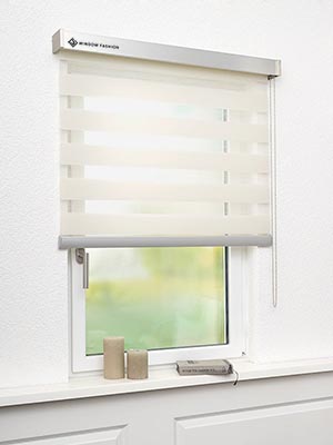 Stoff Rollo Ma&szlig;anfertigung Doppelrollo Denver 37032