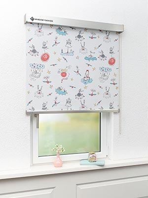 Stoff Rollo Ma&szlig;anfertigung Rollo Kinderzimmer VD 75012